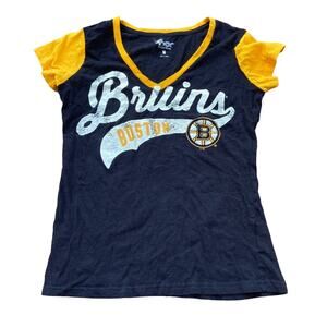 NHL Boston Bruins Women's MD V-neck Graphic T-shirt